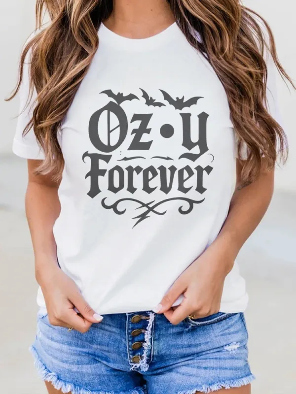 Women'S Forever Printed Casual T-Shirt