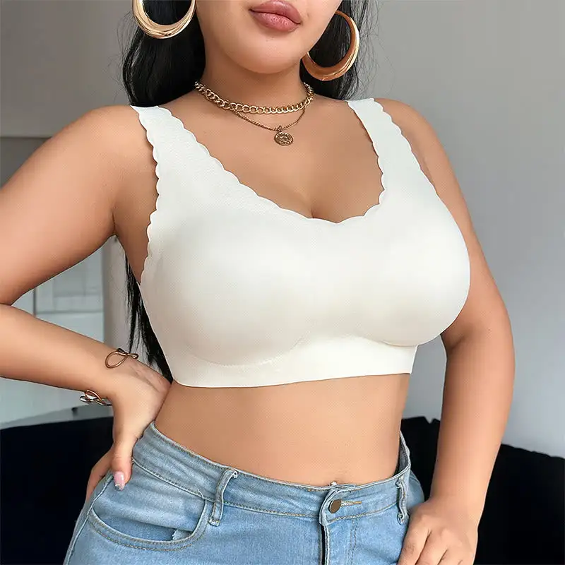Seamless Wide Strap Wireless Bra