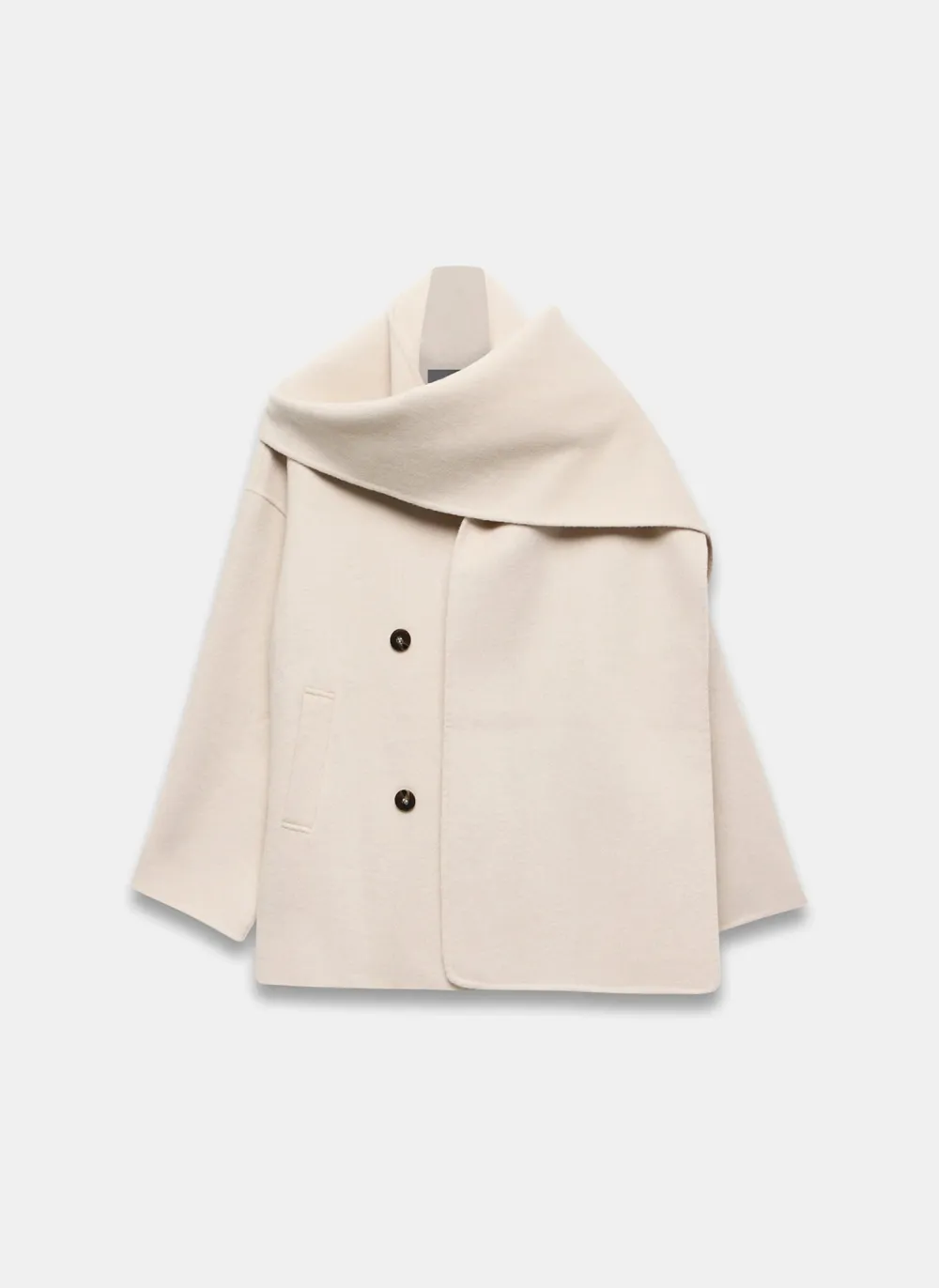 Casual Style Finished Scarf Coat