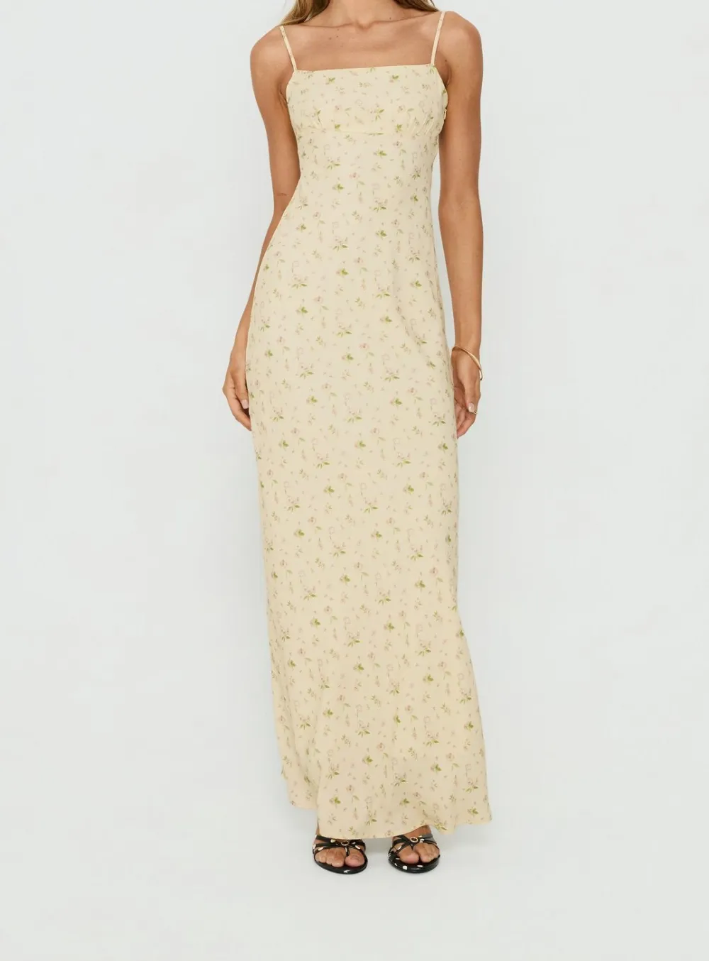 Dressy Layered Ruched Maxi Dress