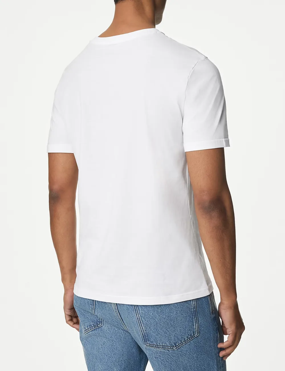 Slim Fit Pure Cotton Crew Neck T-Shirt