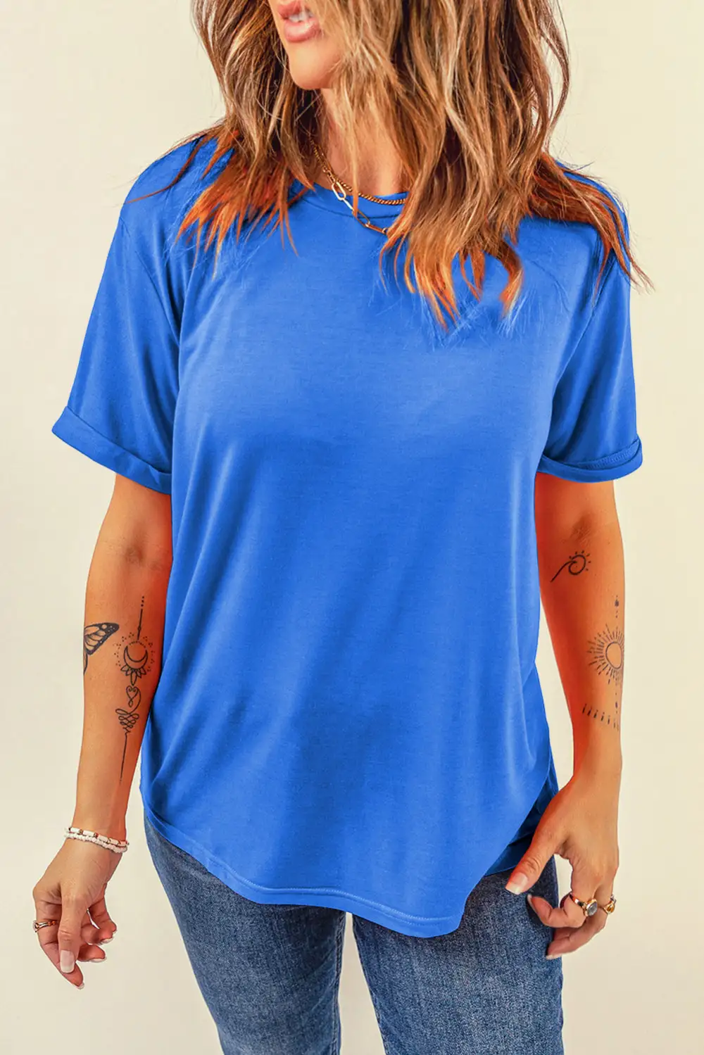 Airy Stripe Casual Tee