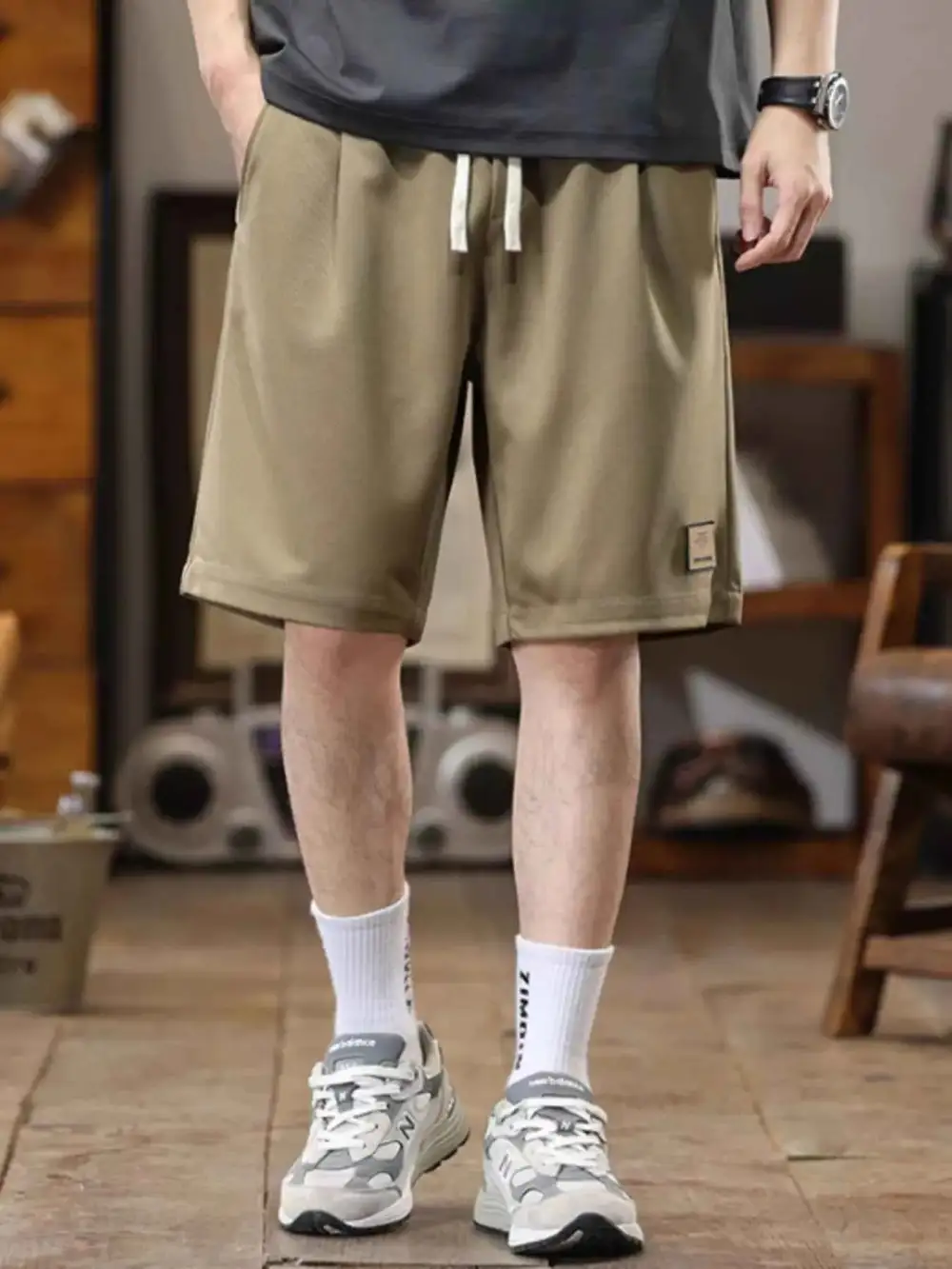 Casual Loose-Fit Drawstring Shorts