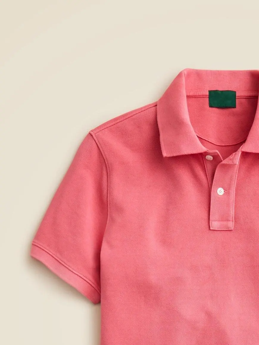 Bright Pink Short Sleeve Polo Shirt