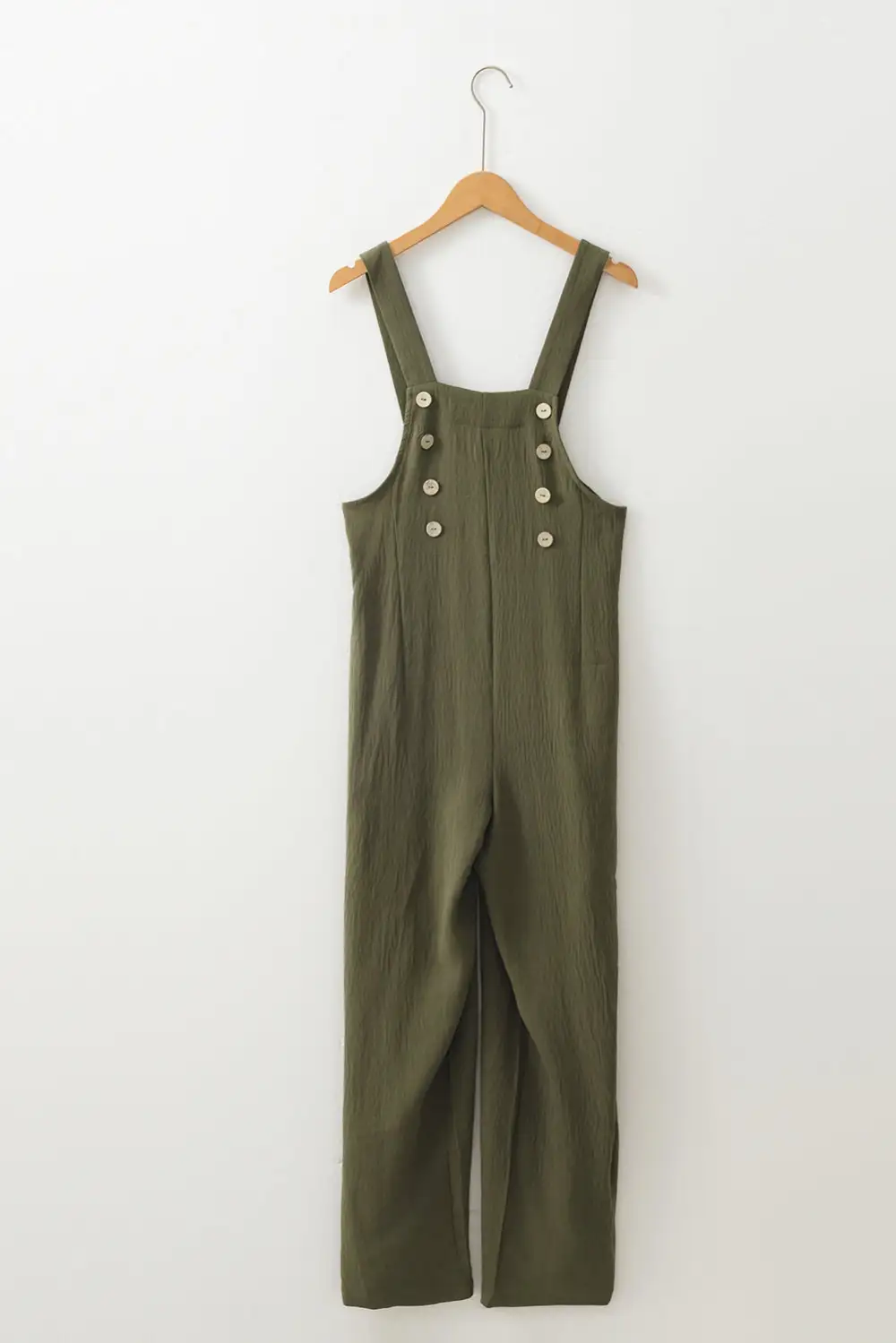 Buttoned Straight Leg Overall