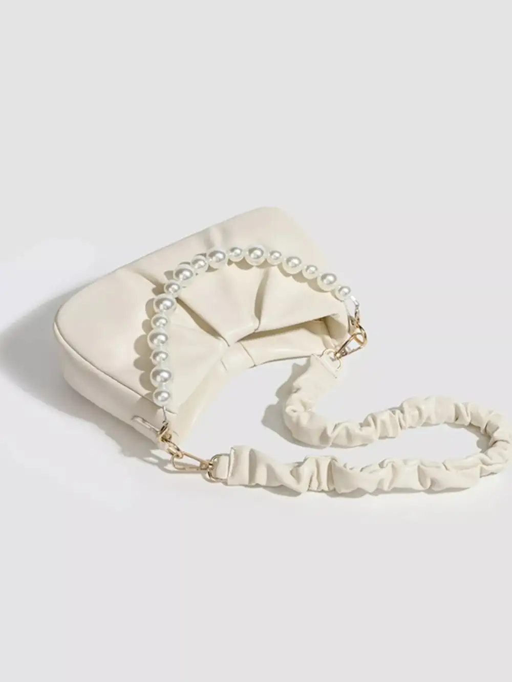 Ruched Handle Crossbody Bag