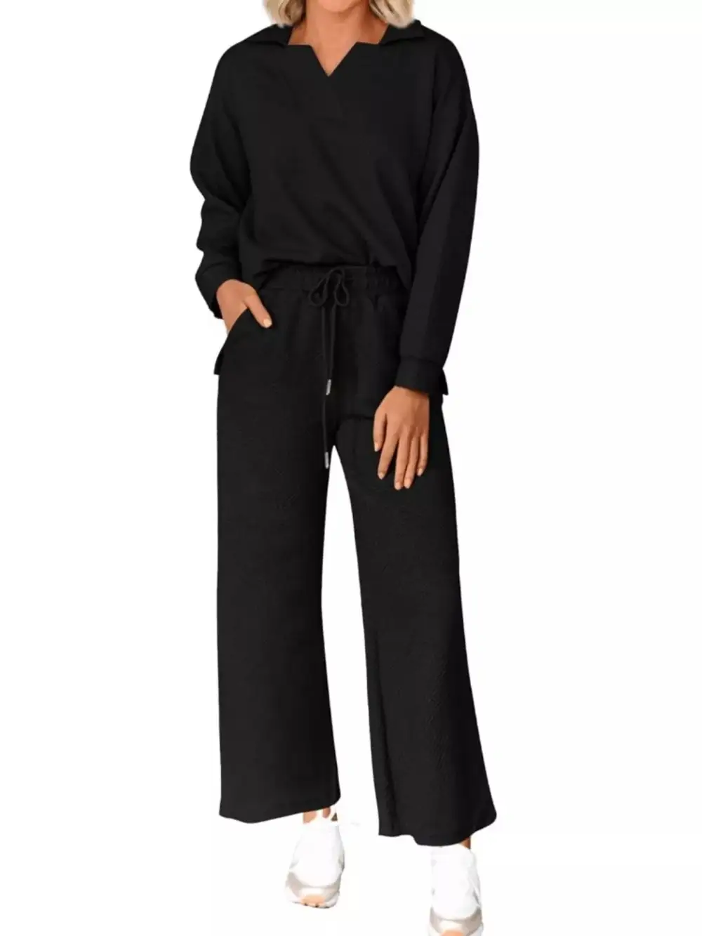 Drawstring Side Slit Set
