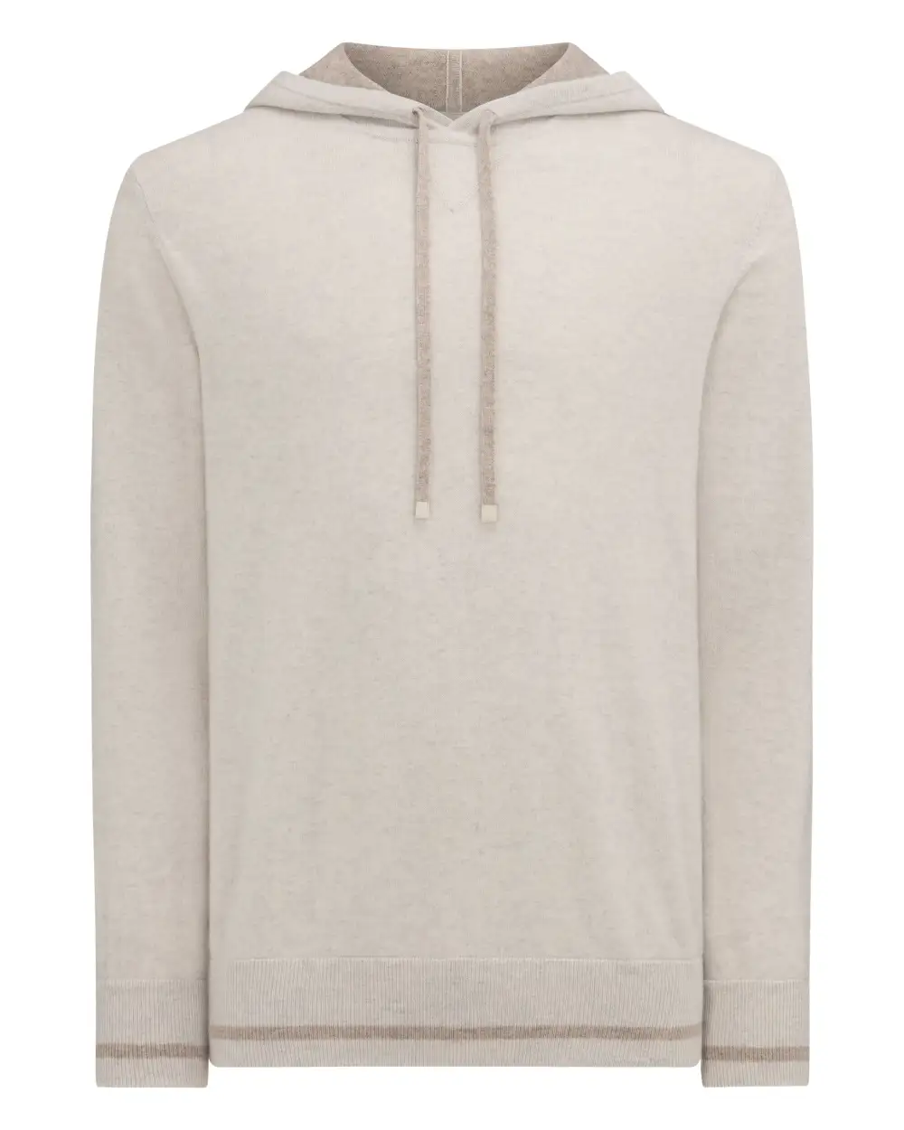 Men's Sweatshirt Style Cashmere Hoodie Pebble Grey