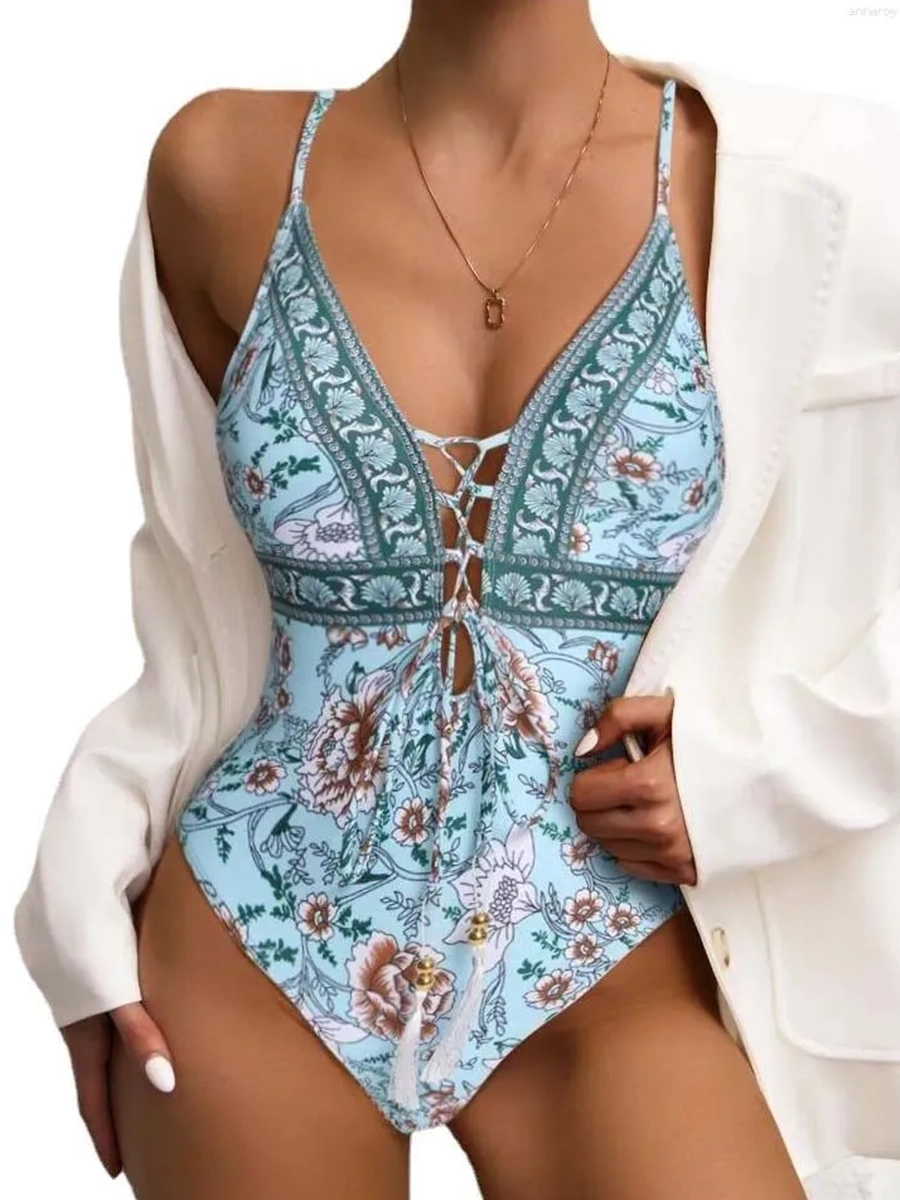 Sexy Fashion Printed One Piece Swimsuit