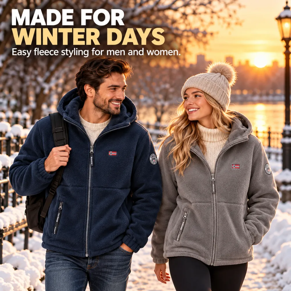 Fleece Graphene Thermal Winter Jacket for Men and Women