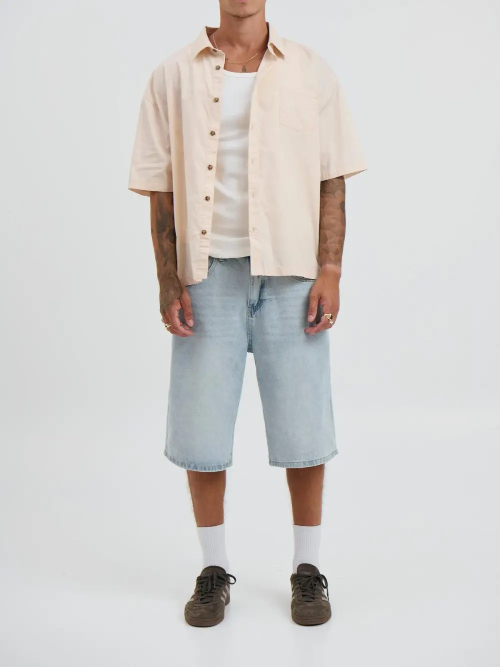 Casual Soft And Comfortable Flesh Colour Shirt