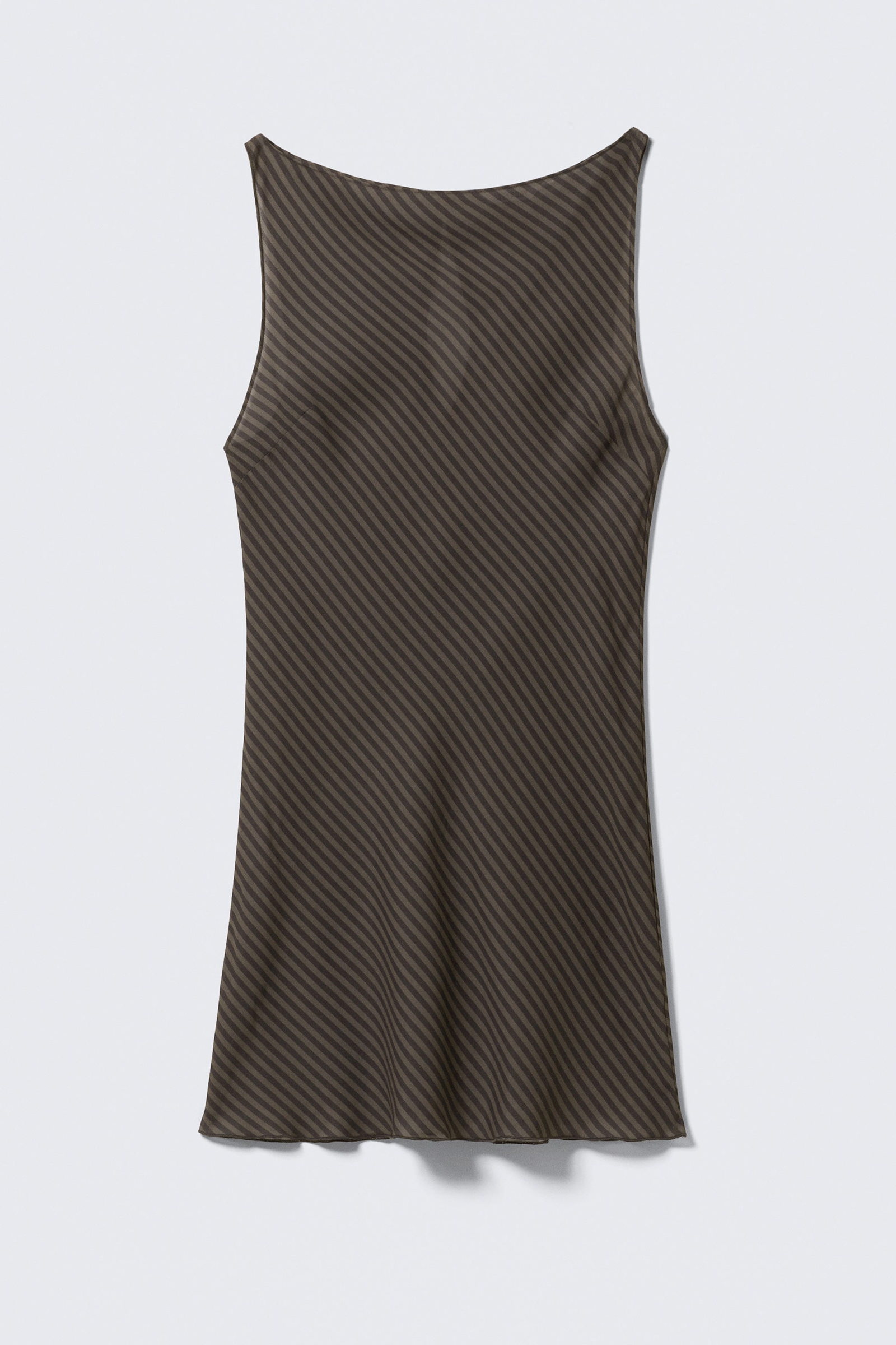 Boat Neck Sleeveless Dress