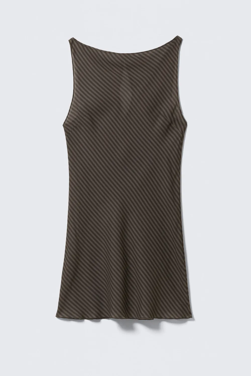 Boat Neck Sleeveless Dress