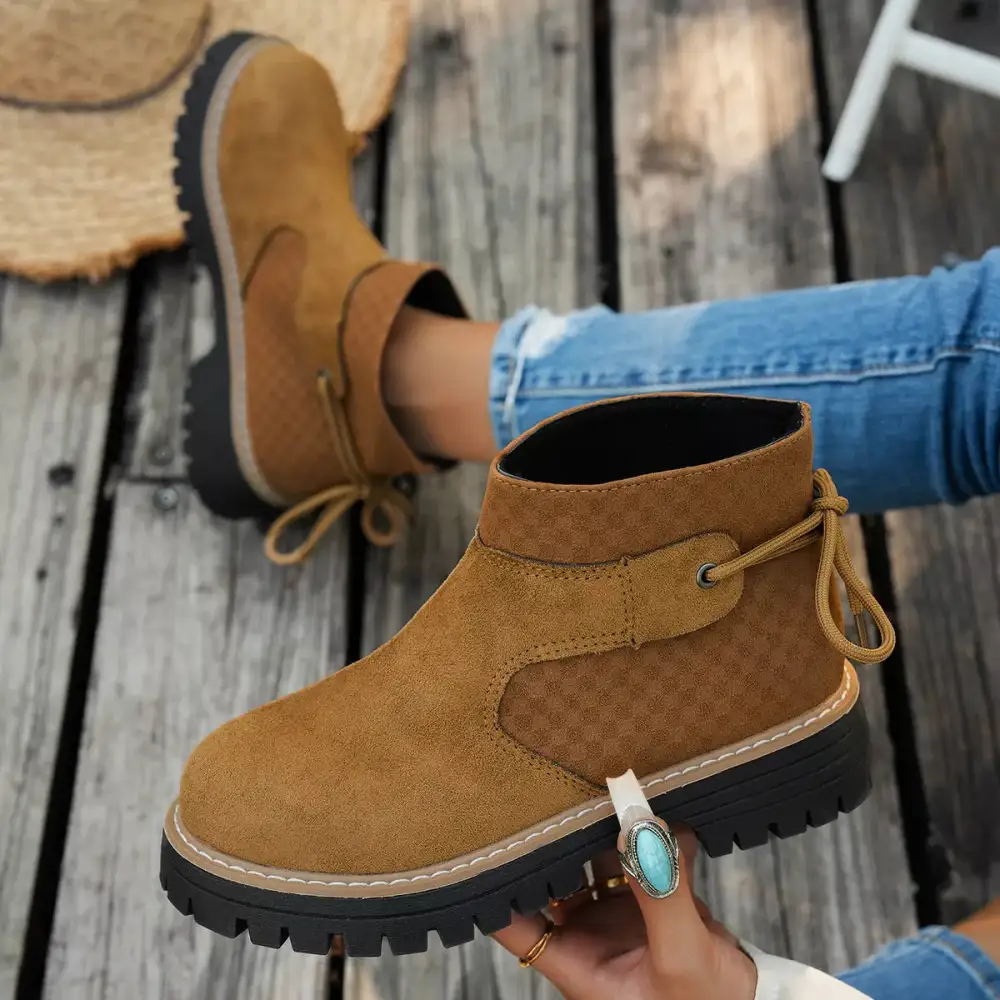 Refined Block Heel Ankle Boots