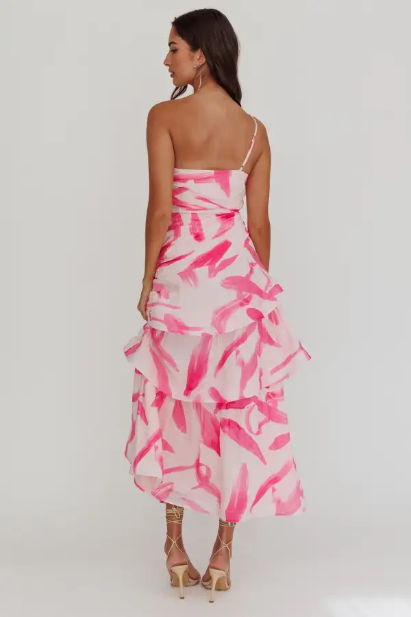 Graceful One Shoulder Maxi Dress