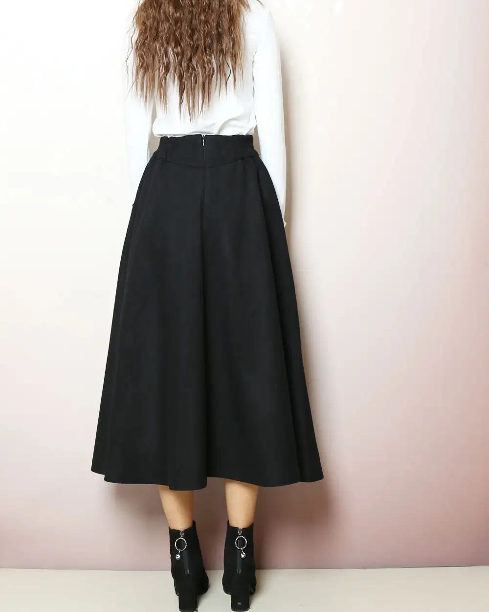 Wool Maxi Skirt