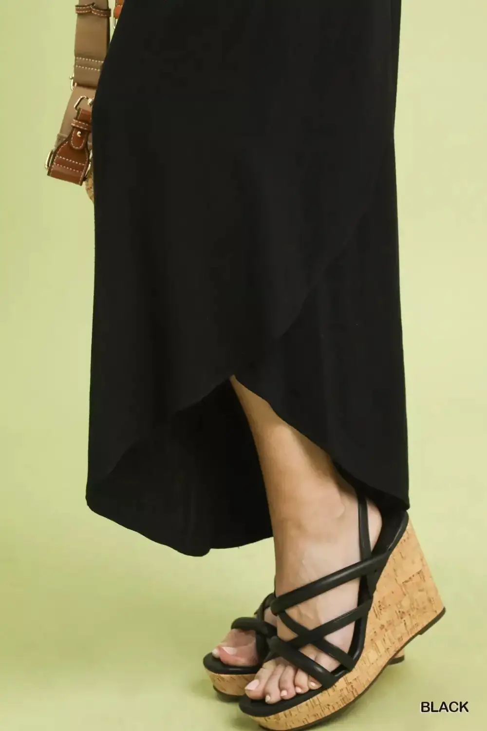 Flowy Asymmetrical Hem Wide Leg Pants