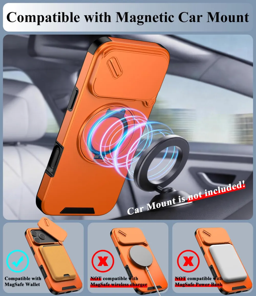 For iPhone 18 Pro Max LINK Phone Case Apple 15 Pro Sliding Window Stand Shockproof Protective Cover