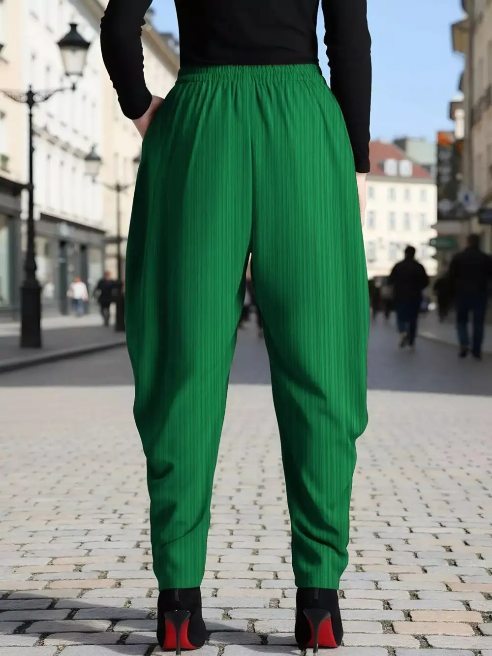 Elastic Waist Causal Pants