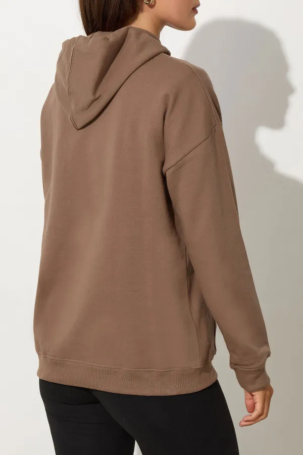Drawstring Hooded Sweatshirt