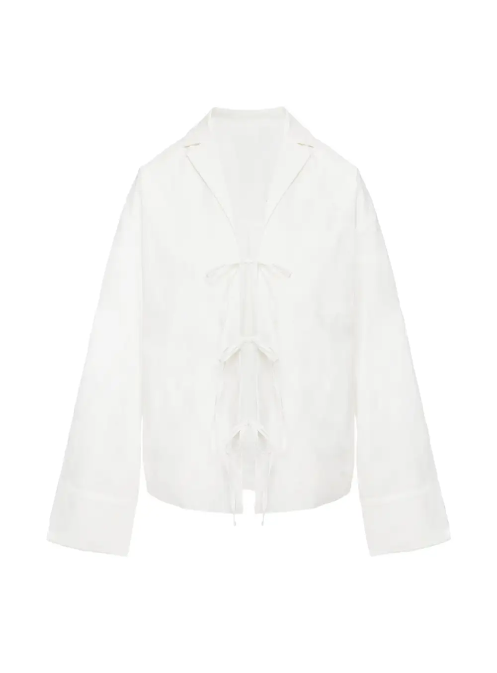 Collared Tie Detail Women's Shirt