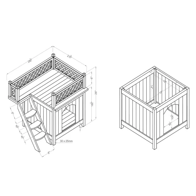 Olga Contemporary Dog House