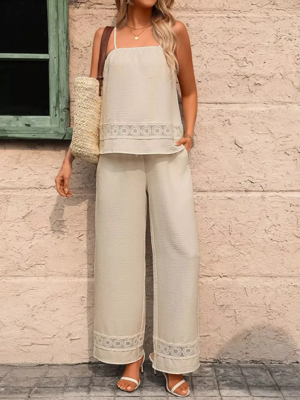 Lace Wide Leg Set