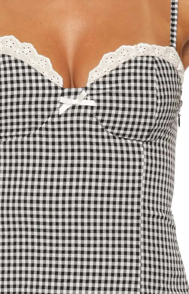 Easygoing Gingham Mini Dress