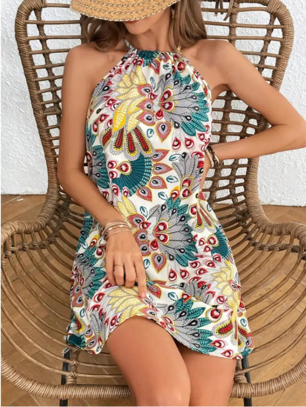 Soft Mini Printed Dress