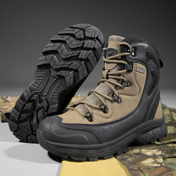 Men’s Waterproof Leather Work Boots for Long Hours | Wide Toe Box, Arch Support & All-Day Comfort