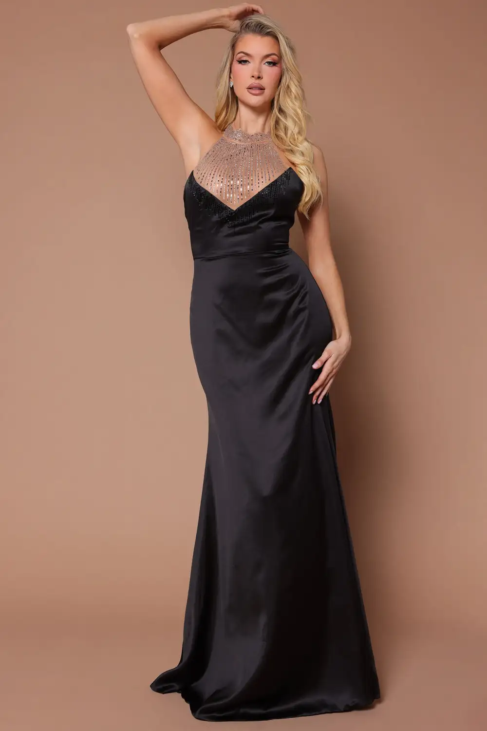 The Banks Embellished Gown - Black