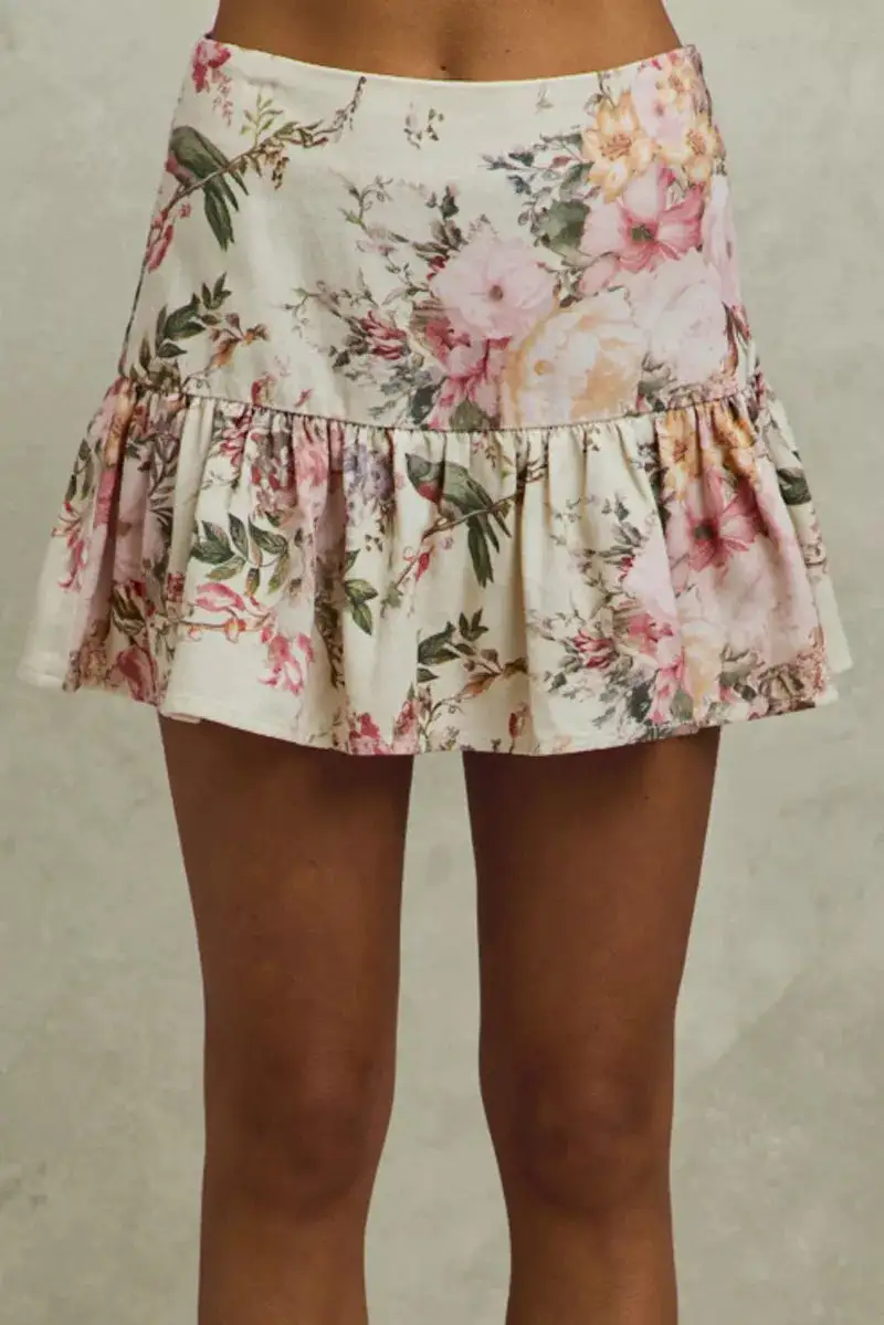 Everyday Floral So Mini Skirt