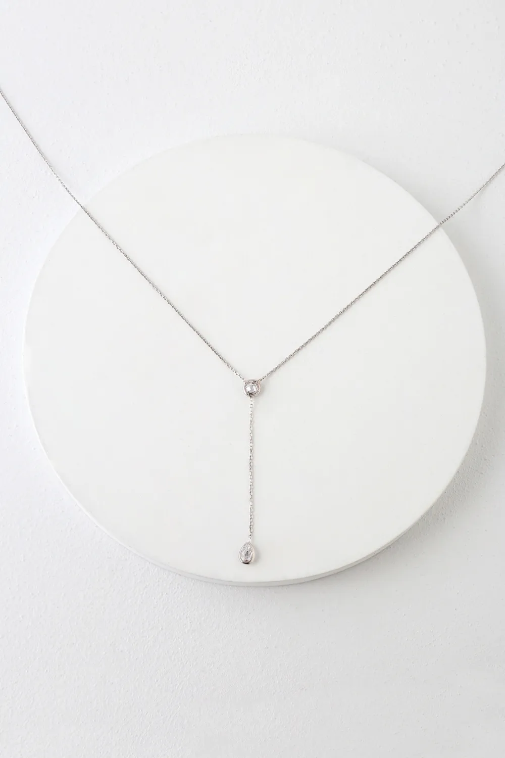 Elegant Vintage Crystal Long Pendant Necklace