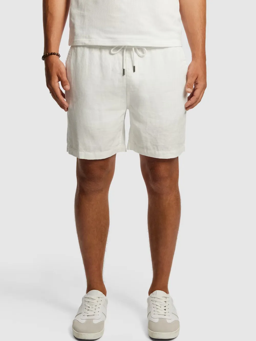 White Casual Style Short