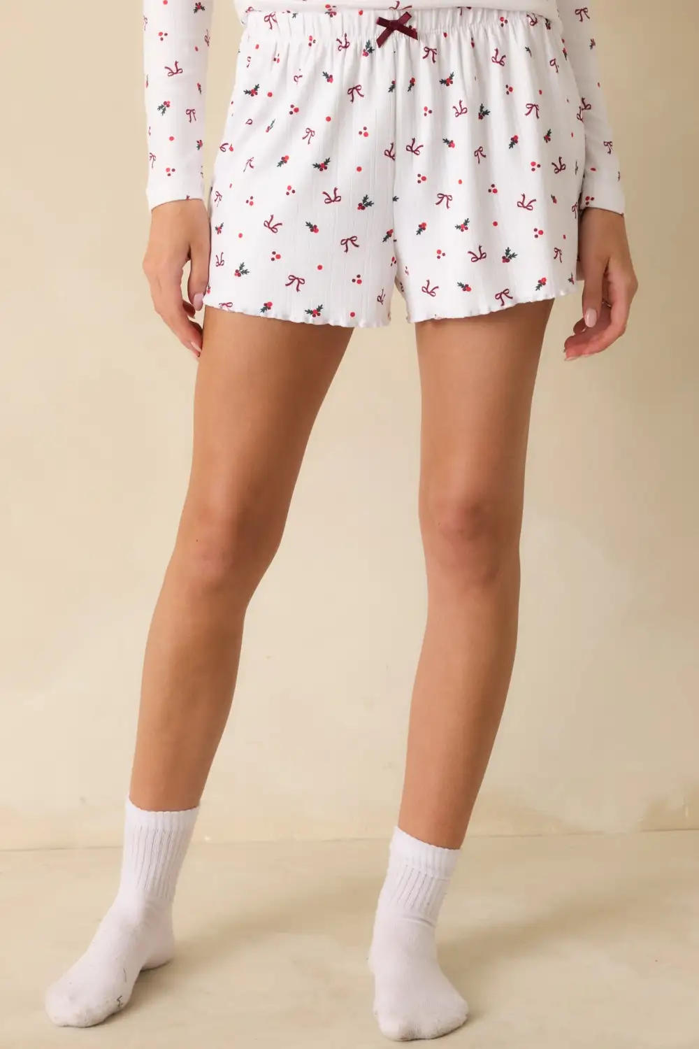 White Pajama Shorts