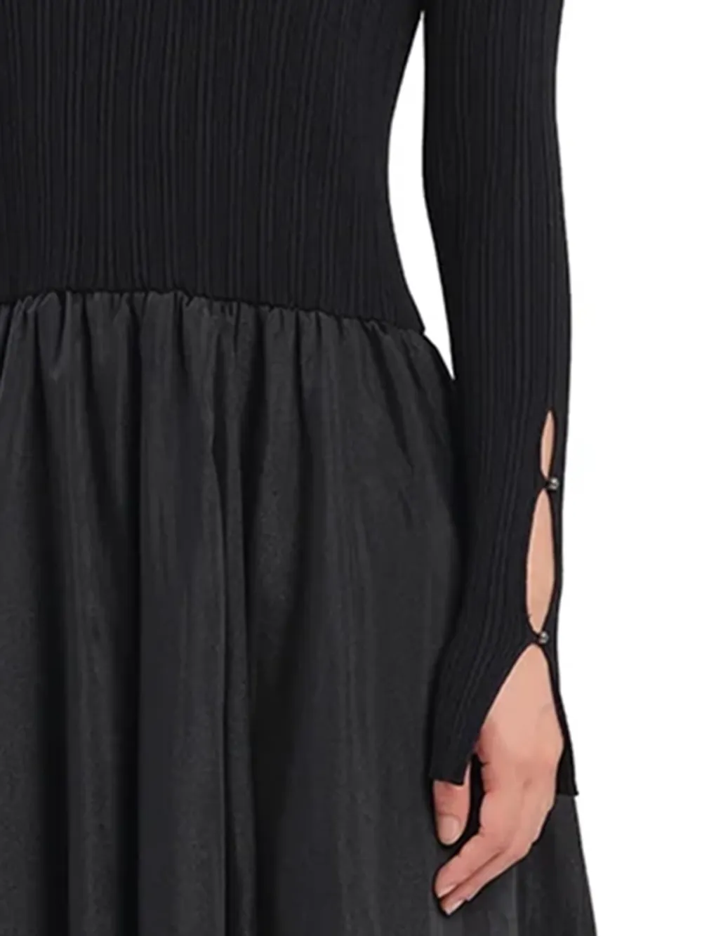 Cut - Out Detail 2 - In - 1 Knit Dress