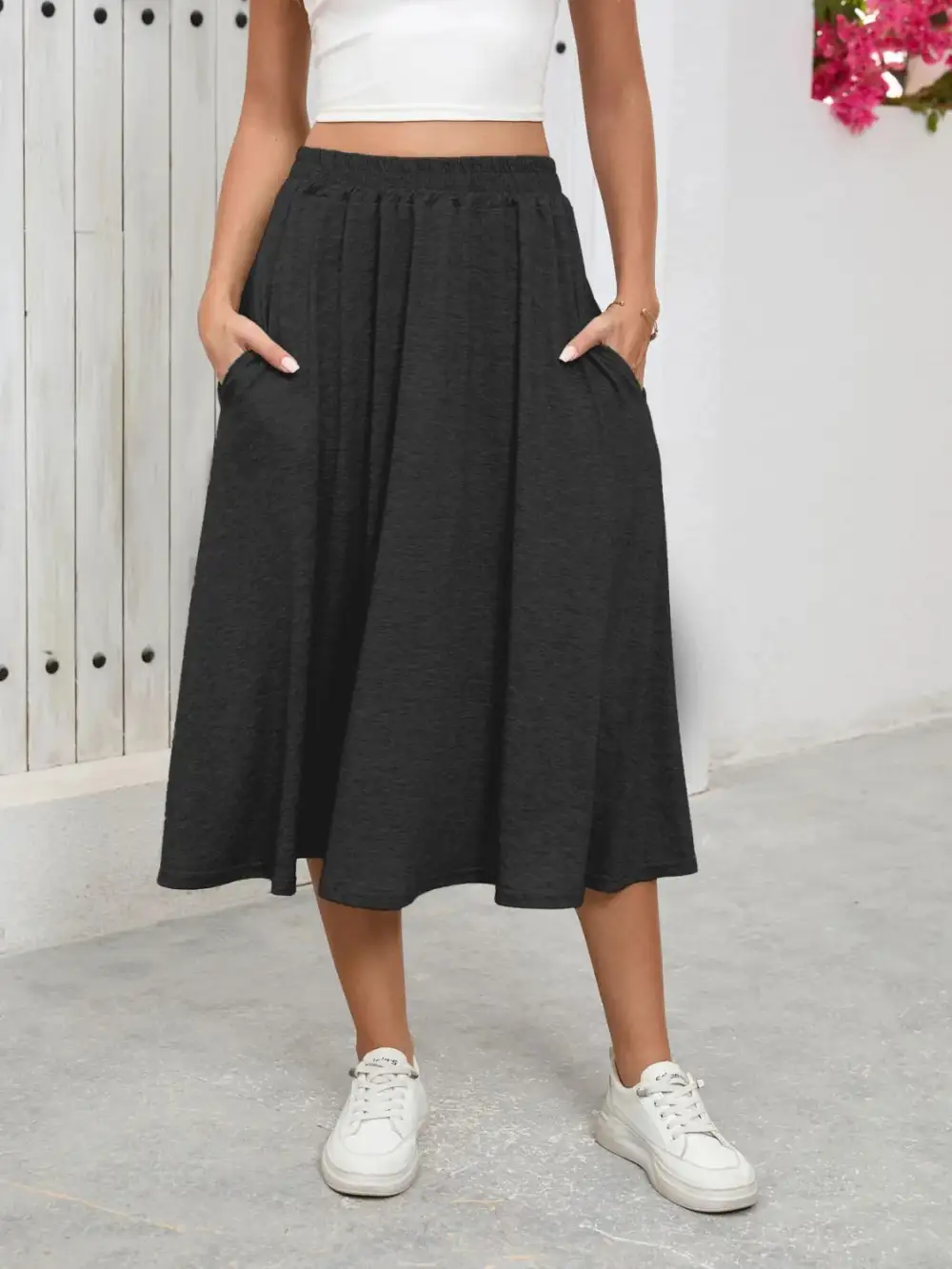 Pocket Elastic Skirt