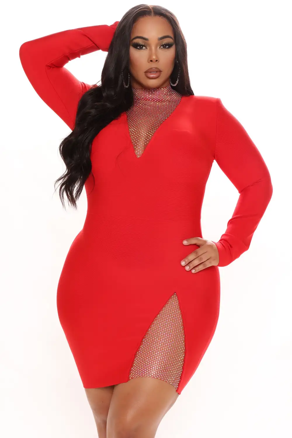 Beginning To Wonder Bandage Mini Dress - Red