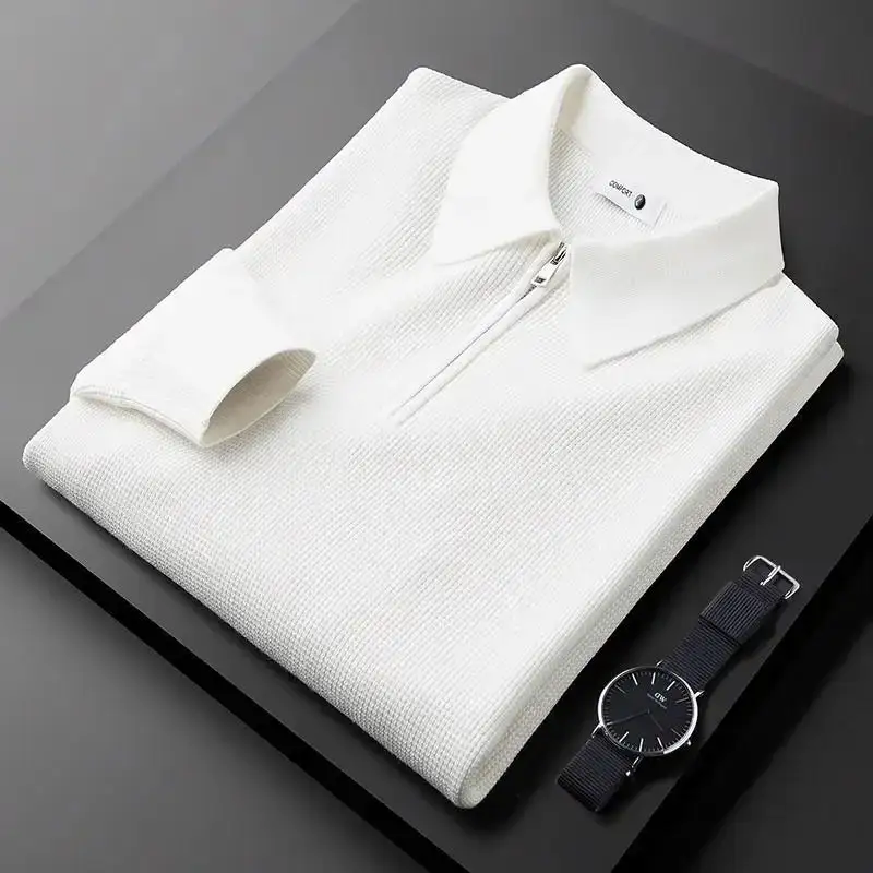 Waffle Texture Button Shirt