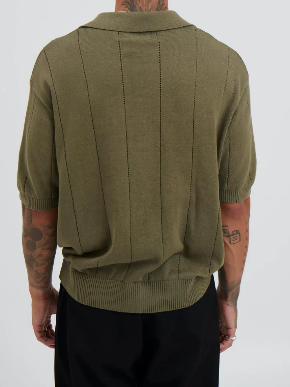 Casual Soft And Comfortable Khaki Polo Shirt