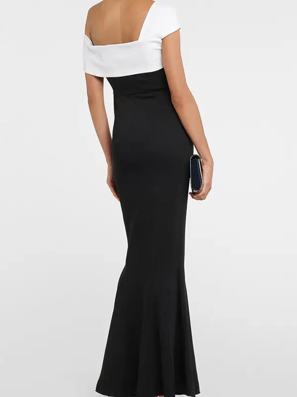 Skinny Sleeve Maxi Dress