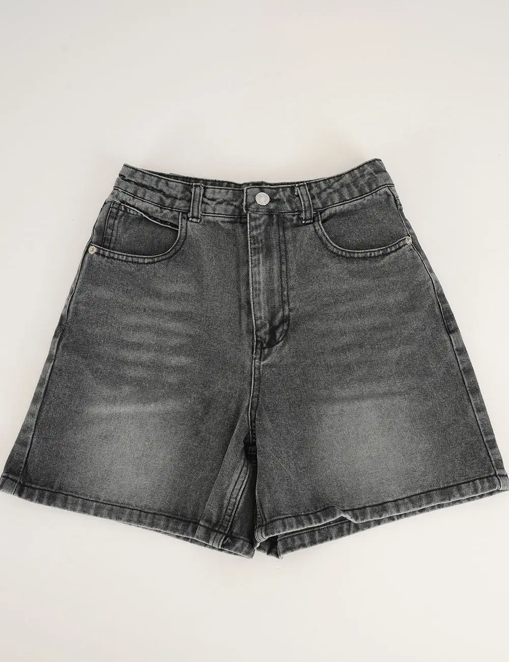 Casual Basic Jeans Wide Leg Denim Shorts