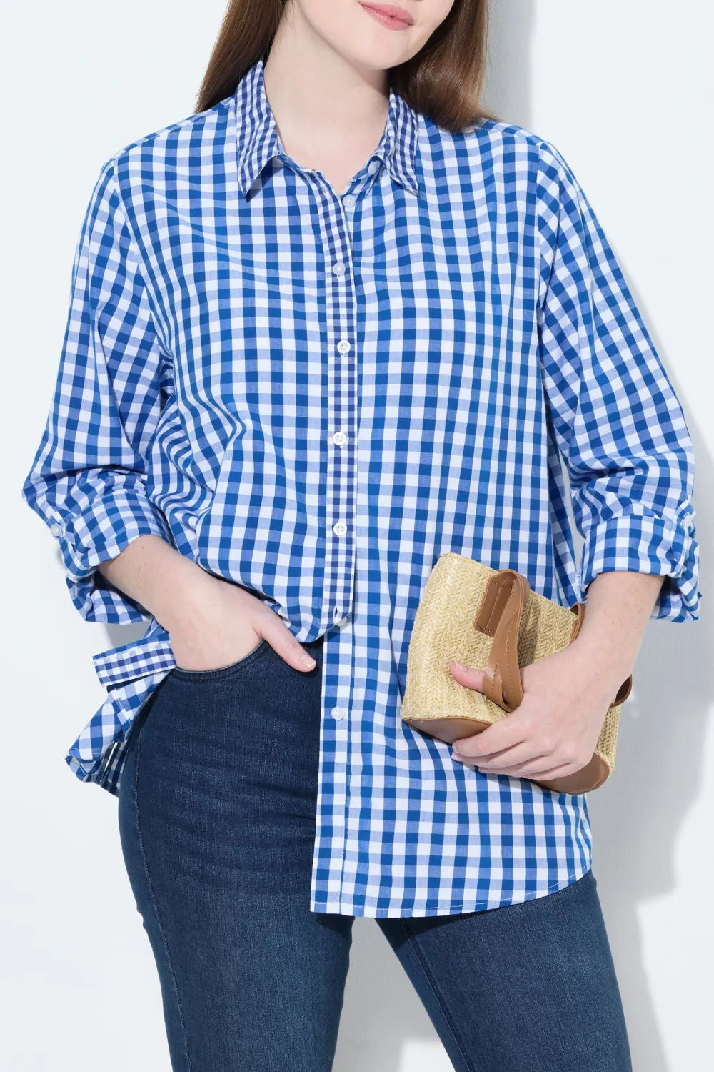 Contrasting Checkered Shirt