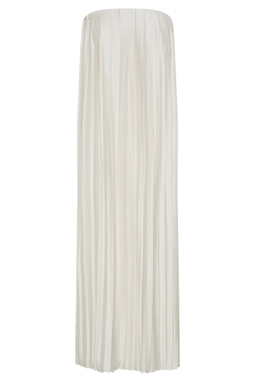 Plisse Strapless Maxi Dress
