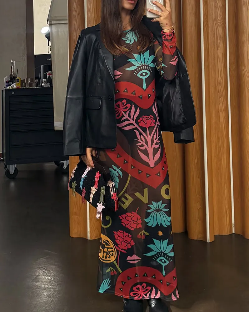 Easy Fit Floral Maxi Dress