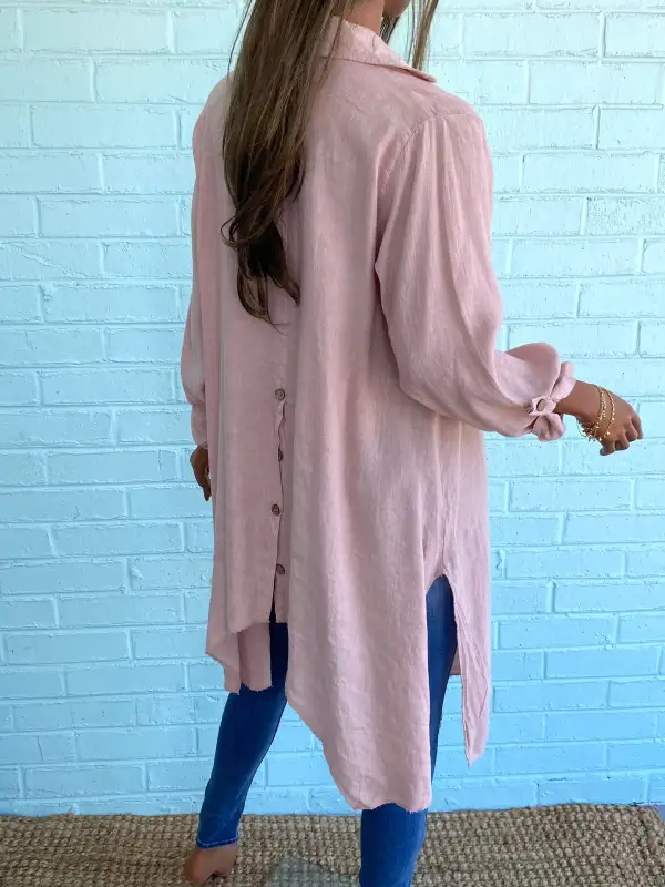 Button Roll Tab Tunic