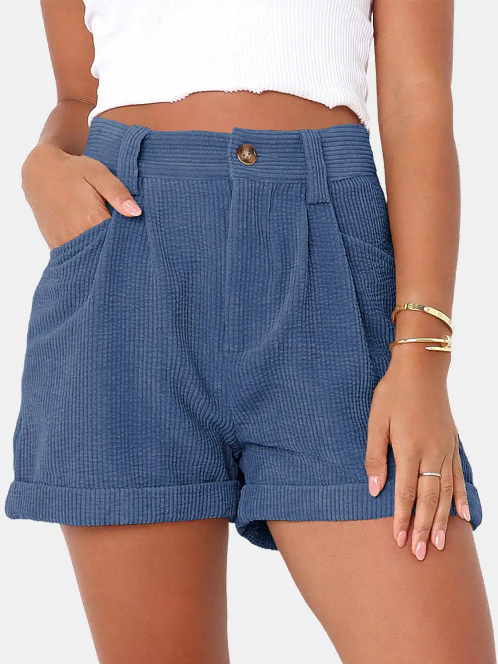 Travel Simple Pocket Detail Shorts