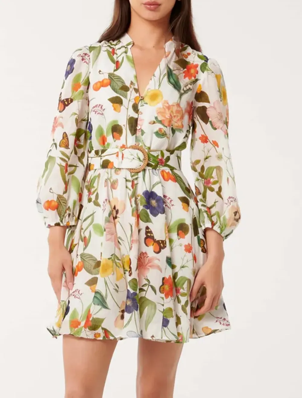 Printed Mini Skater Dress