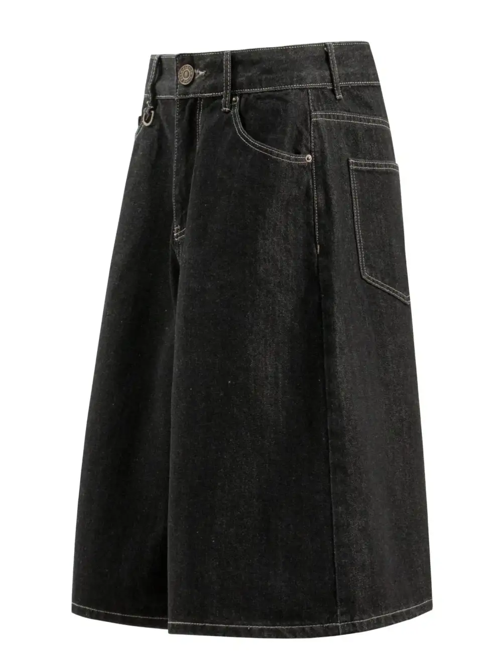 Soft Wide Leg Cotton Blend Casual Shorts
