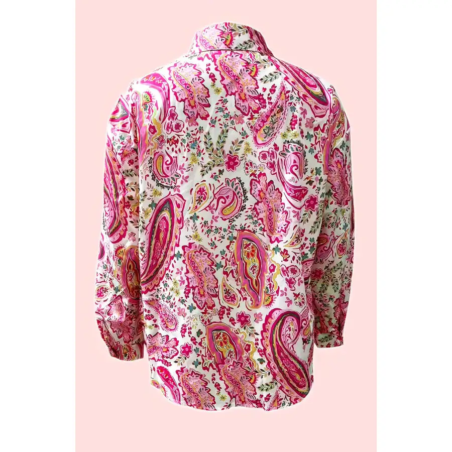 Softline Collared Print Collared Shirt